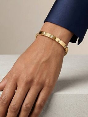 Bracelet 18K Gold Plated Steel